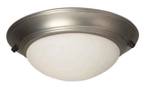 2 Light Elegence Bowl LED Light Kit in Brushed Satin Nickel (Flushmount Glass) (LKE53-BN-LED)