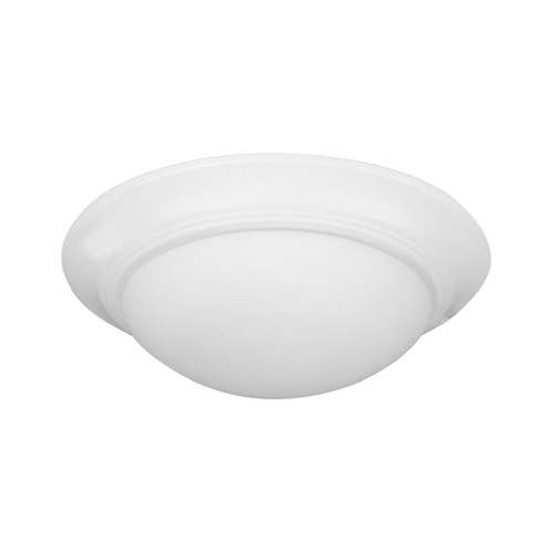 2 Light Elegence Bowl LED Light Kit in White (Flushmount Glass) (LKE53-W-LED)