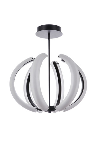 Unwind Small LED Pendant in Flat Black (58890-FB-LED)