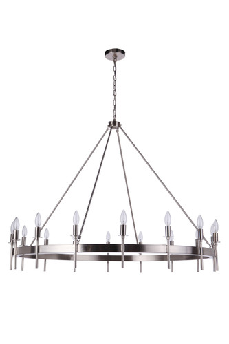 Larrson 16 Light Chandelier in Brushed Polished Nickel (54316-BNK)