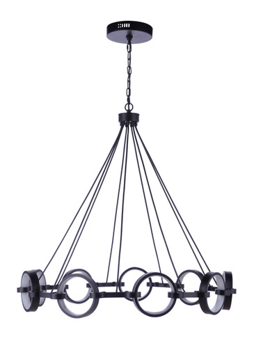 Context 9 Light LED Chandelier in Flat Black (59329-FB-LED)