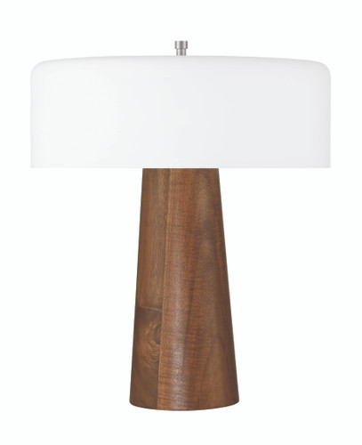 1 Light LED Table Lamp in Walnut (87001WN-T)