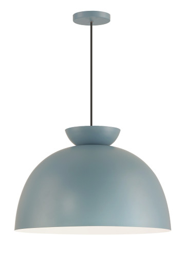 Ventura Dome 1 Light Pendant in Dusty Blue (59192-DB)