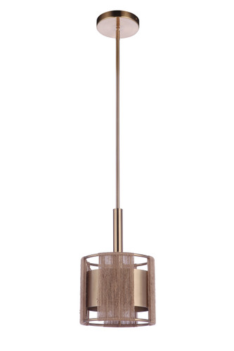 Kensey 1 Light Mini Pendant in Satin Brass (59091-SB)