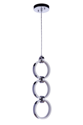Context 3 Light LED Pendant in Chrome (59393-CH-LED)