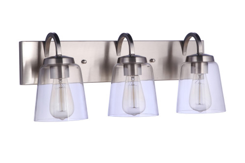 Elsa 3 Light Vanity in Brushed Ploshed Nickel (16323BNK3)