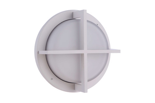 Outdoor Small Round Bulkhead in Textured White (ZA5902-TW)