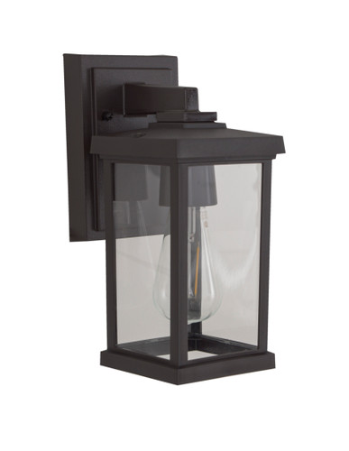 Resilience 1 Light Small Outdoor Wall Lantern in Bronze, Clear Lens (ZA2404-BZ-C)