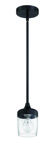 Wrenn 1 Light Mini Pendant in Flat Black (58191-FB)