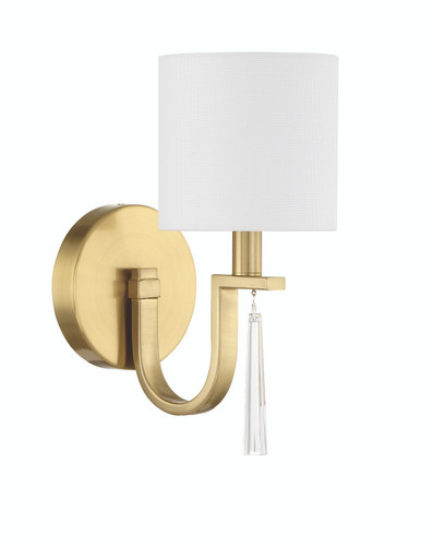 Fortuna 1 Light Wall Sconce in Satin Brass (58261-SB)
