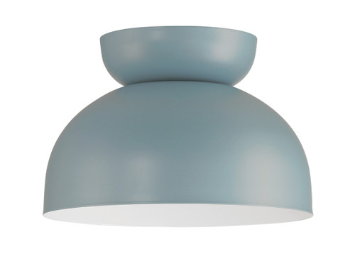 Ventura Dome 1 Light Flushmount in Dusty Blue (59181-DB)