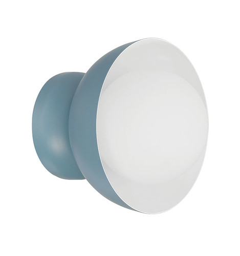 Ventura Dome 1 Light Wall Sconce in Dusty Blue (59161-DB)