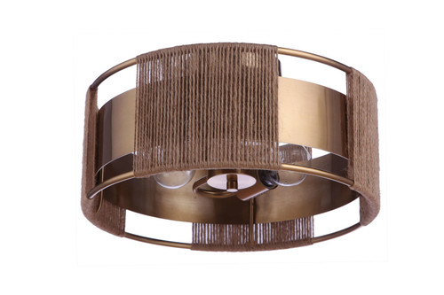 Kensey 2 Light Semi Flush in Satin Brass (59052-SB)