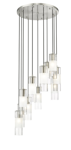 Alton 11 Light Chandelier in Brushed Nickel (824P-11R-BN)