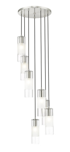 Alton 7 Light Chandelier in Brushed Nickel (824P-7R-BN)