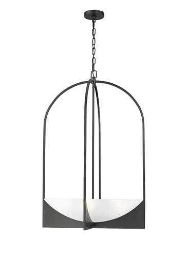 Devon 6 Light Chandelier in Matte Black (1947-38MB)