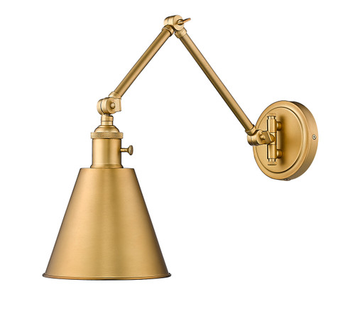 Gayson 1 Light Wall Sconce in Rubbed Brass (349S-RB)