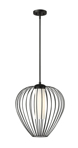 Savanti 1 Light Pendant in Matte Black (7507-18MB)