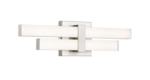 Zane 2 Light Vanity in Brushed Nickel (1008-18W-BN-LED)