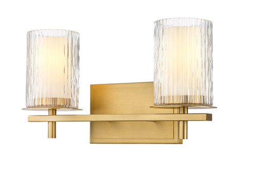 Grayson 2 Light Vanity in Modern Gold (1949-2V-MGLD)