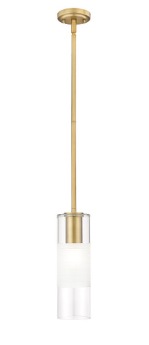 Alton 1 Light  Pendant in Modern Gold (824P-ROD-MGLD)