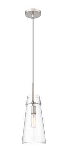 Kira 1 Light Pendant in Brushed Nickel (7508P-BN)