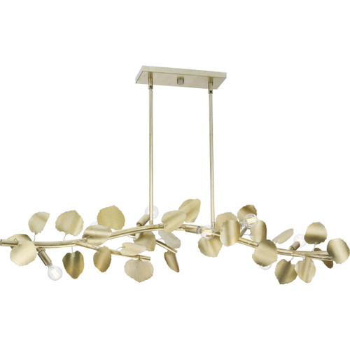 Laurel Collection 7-Light Gilded Silver Transitional Linear Light (P400361-176)