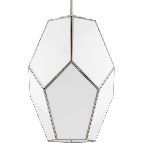 Latham Collection One-Light Brushed Nickel Contemporary Pendant (P500436-009)