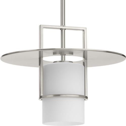 Mystic Collection One-Light Brushed Nickel Contemporary Pendant (P500446-009)