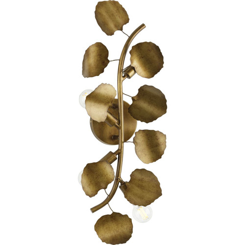 Laurel Collection Four-Light Gold Ombre Transitional Wall Bracket (P710123-204)