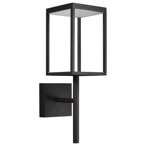 Reveal Black 1 Light Outdoor Sconce (20081LED-BL/CLR)