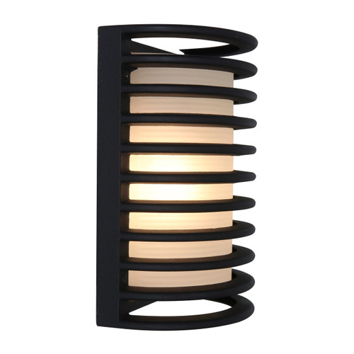 Bermuda Black 1 Light Outdoor Sconce (20010LEDSWACDMG-BL/RFR)