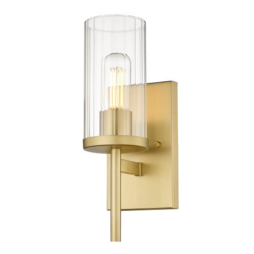 Winslett BCB 1 Light Wall Sconce In Brushed Champagne Bronze (7011-1W BCB-CLR)