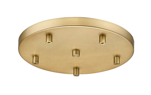 Multi Point Canopy 5 Light Ceiling Plate in Modern Gold (CP1205R-MGLD)