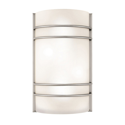 Artemis Brushed Steel 1 Light Indoor Wall Sconce (20416LEDSWAD-BS/OPL)