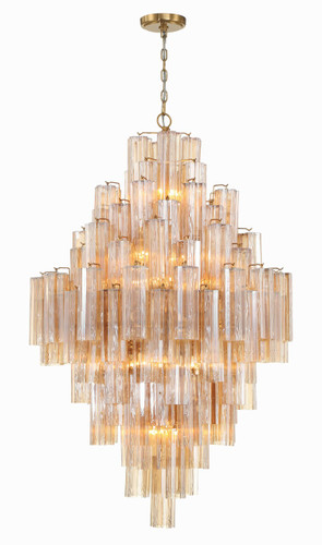 Addis 20 Light Aged Brass Chandelier (ADD-319-AG-AM)