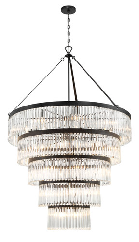 Emory 30 Light Black Chandelier (EMO-5430-BK)