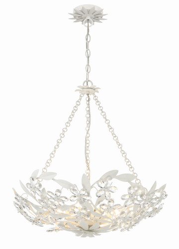 Marselle 6 Light Matte White Chandelier (MSL-306-MT)