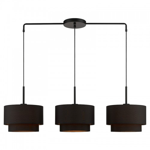 Sentosa 3 Light Black Large Linear Chandelier (45617-04)