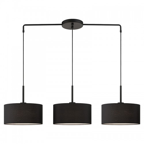 Bainbridge 3 Light Black Large Linear Chandelier (50273-04)