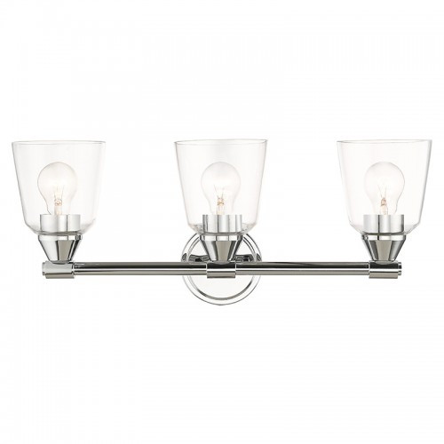 Catania 3 Light Polished Chrome Vanity Sconce (16783-05)