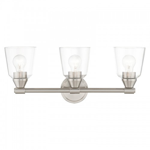Catania 3 Light Brushed Nickel Vanity Sconce (16783-91)
