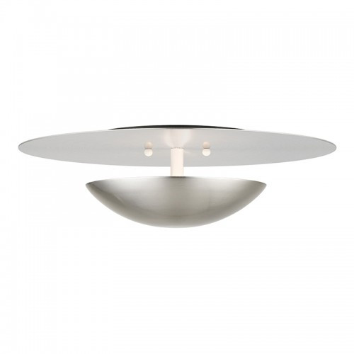 Ventura 2 Light Brushed Nickel Large Semi-Flush/ Wall Sconce (56570-91)