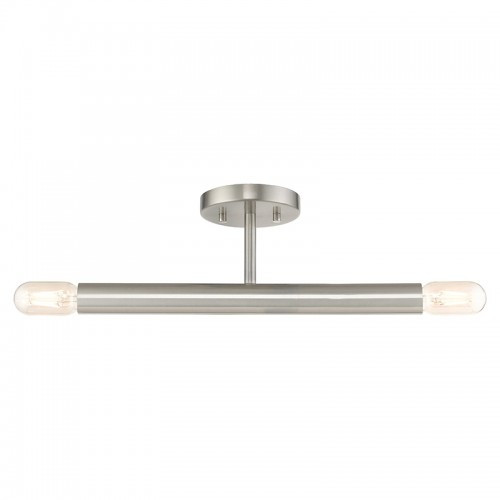 Copenhagen 2 Light Brushed Nickel Semi-Flush (51139-91)