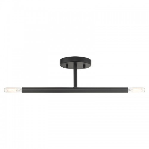 Copenhagen 2 Light Black Semi-Flush (51179-04)