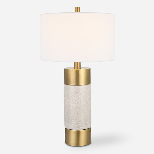 Adelia Ivory & Brass Table Lamp (30124-1)