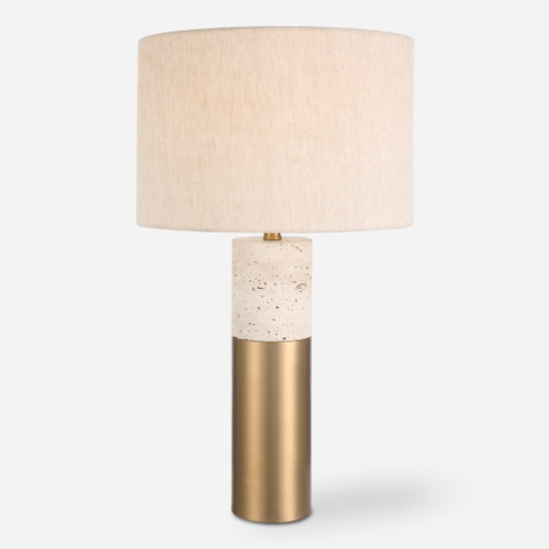 Gravitas Elegant Brass & Stone Lamp (30201-1)