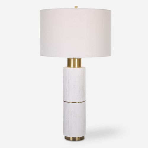 Ruse Whitewashed Table Lamp (30190)