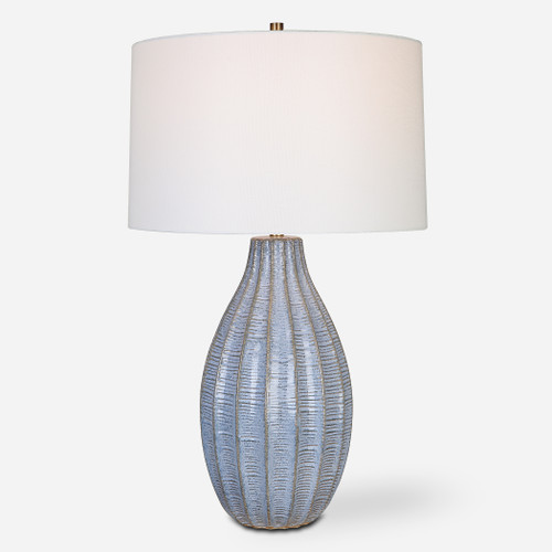 Veston Blue Glaze Table Lamp (30161-1)