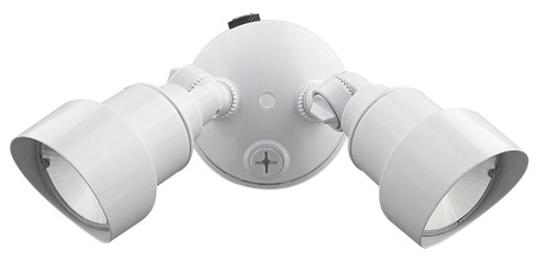 2-Light White Integrated LED Adjustable Head Floodlight (LFL2WH)